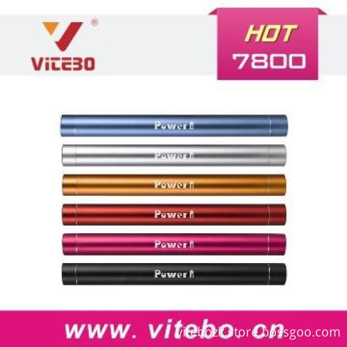 7800mAh Cylinder Flashlight Portable Power Pack